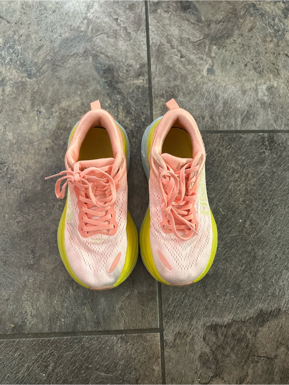 Orange Hoka Bondi 8 Shoes womens size 5 - Picture 2 of 7